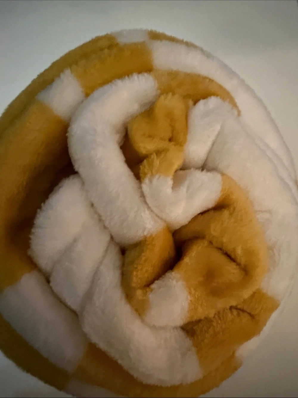 Room Essentials Yellow & Green Plush Throw Duo